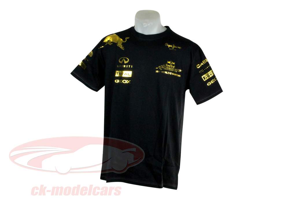 Red Bull Racing team wereldkampioen Formule 1 2011 T-shirt maat S Small