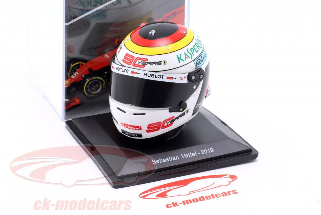 S. Vettel Scuderia Ferrari #5 2º Alemania Médico de cabecera fórmula 1 2019 casco 1:5 Spark Editions
