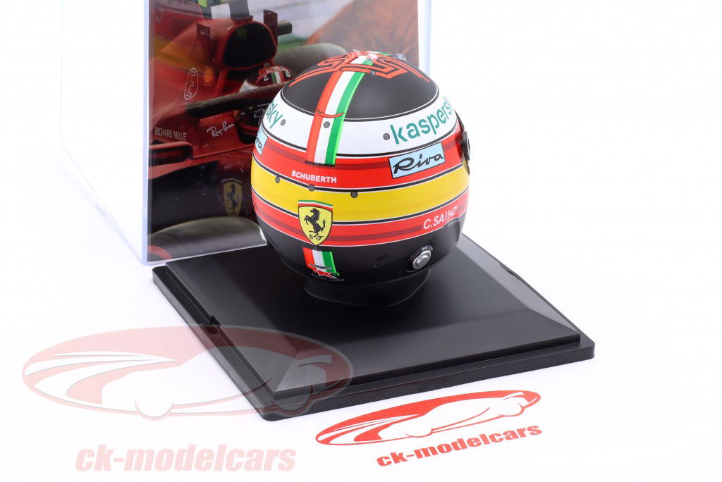 C. Sainz jr. Scuderia Ferrari #55 6位 イタリア GP 式 1 2021 ヘルメット 1:5 Spark Editions