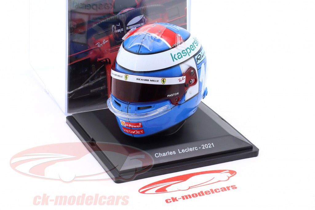 Charles Leclerc Scuderia Ferrari #16 Monaco GP 2021 casque 1:5 Spark Editions
