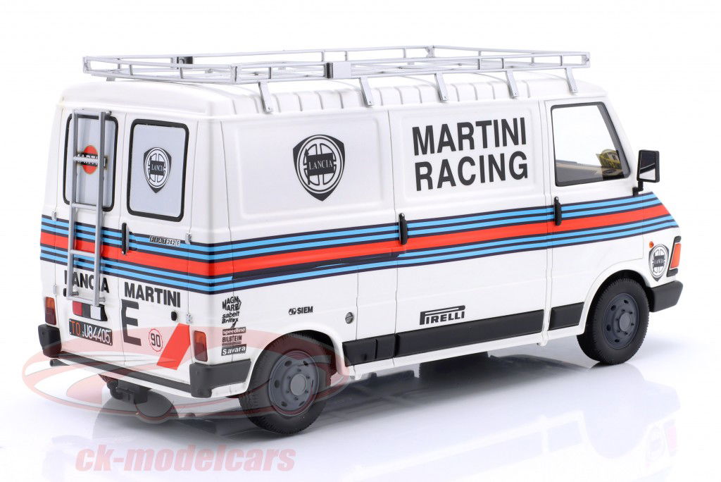 3-car set Rallye Monte Carlo 1983: Fiat 242 & Lancia 037 Rally #1 with Trailer 1:18 OttOmobile