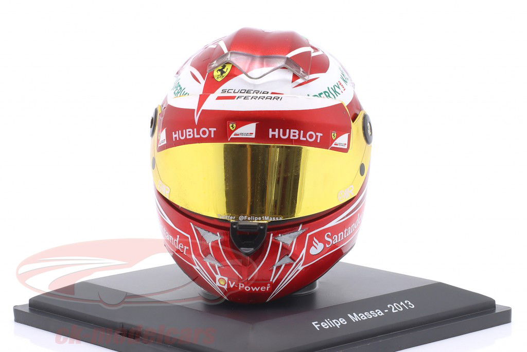 Felipe Massa Scuderia Ferrari #4 formule 1 2013 helm 1:5 Spark Editions