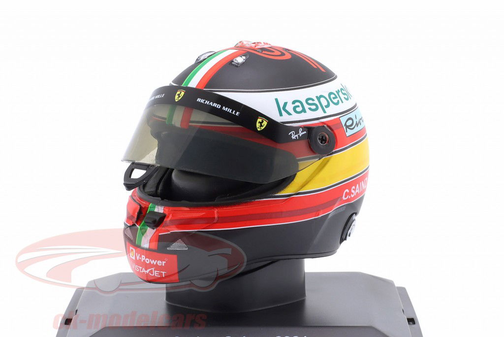 C. Sainz jr. Scuderia Ferrari #55 6位 イタリア GP 式 1 2021 ヘルメット 1:5 Spark Editions
