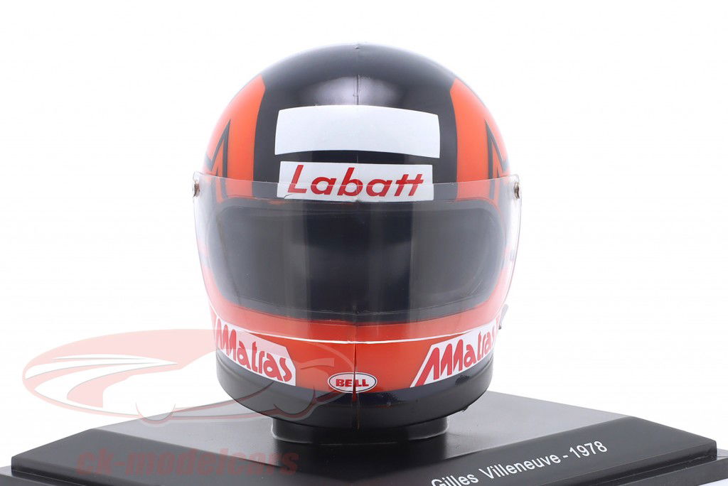 Gilles Villeneuve Scuderia Ferrari #12 Formula 1 1978 helmet 1:5 Spark Editions