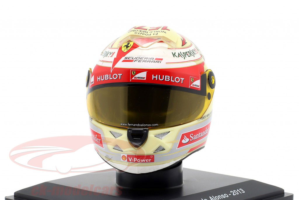 F. Alonso Scuderia Ferrari #3 4ème Japon GP formule 1 2013 casque 1:5 Spark Editions