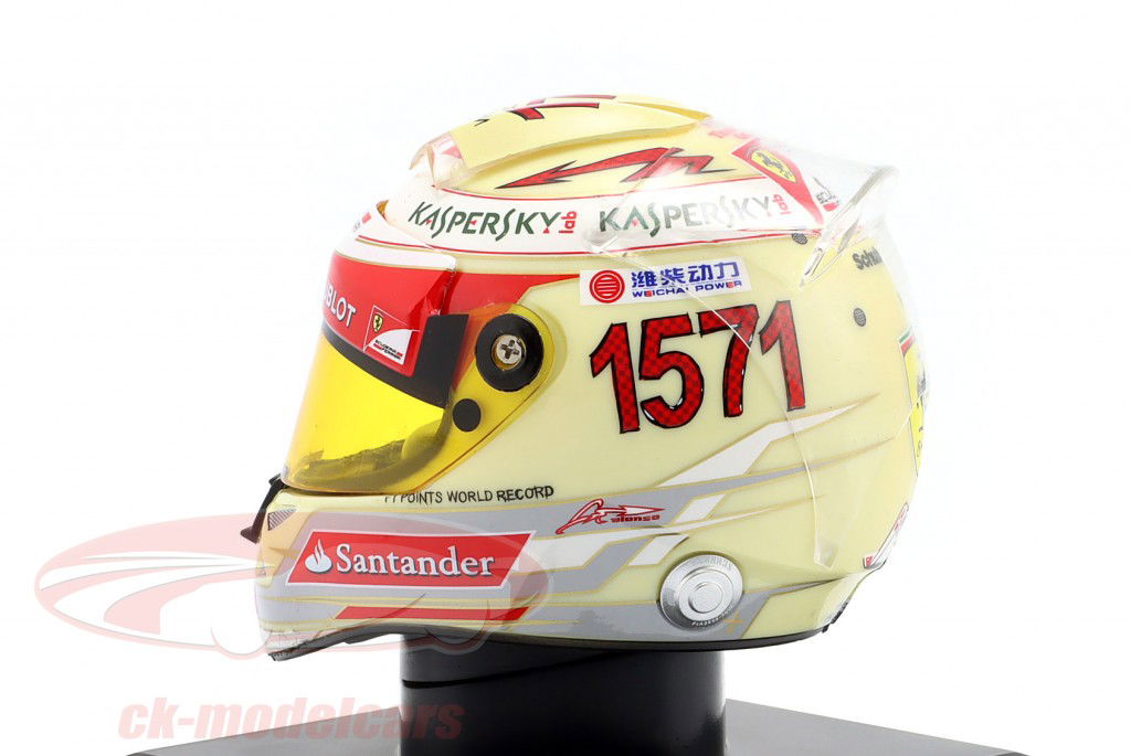 F. Alonso Scuderia Ferrari #3 4ème Japon GP formule 1 2013 casque 1:5 Spark Editions