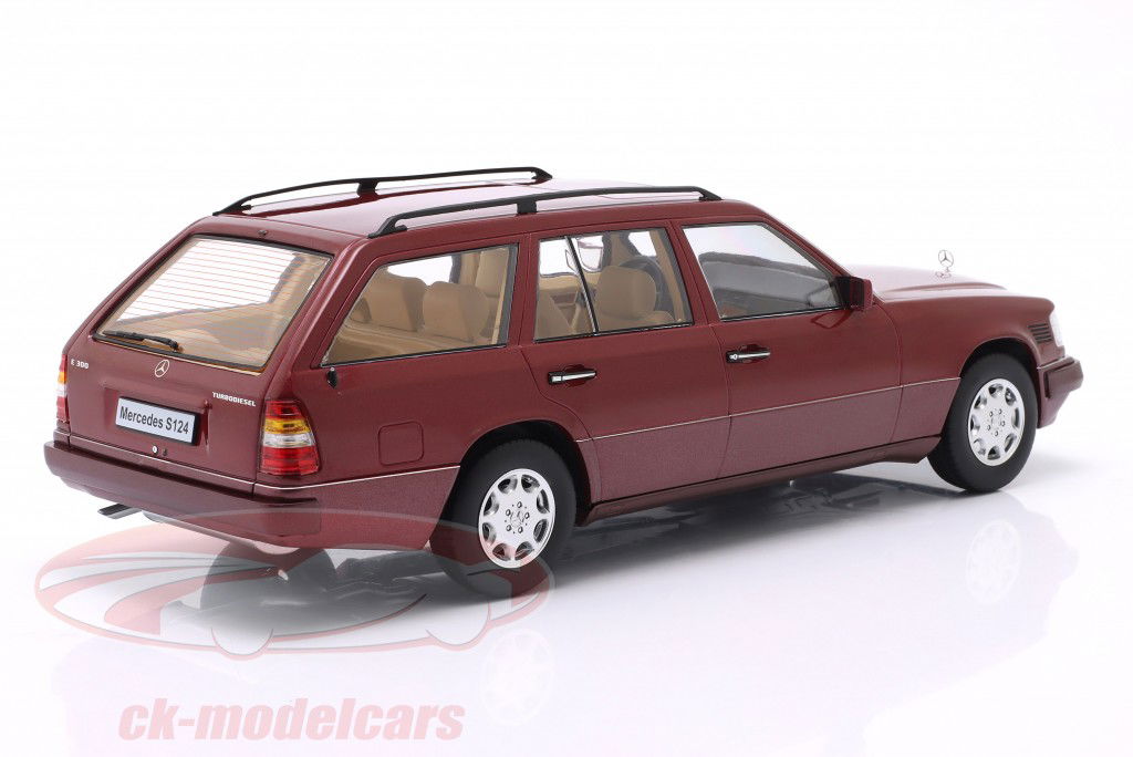 Mercedes-Benz Classe E Modello T (S124) Anno di costruzione 1995 rosso almandino metallico 1:18 Triple9