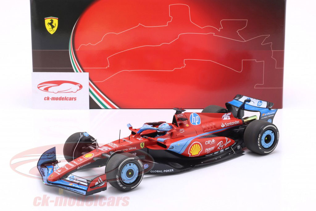 BBR フェラーリFerrari MIAMI LECLERC F1 296 1/18 BBR 2024 Formula 1 Ferrari SF24 GP USA Miami Special