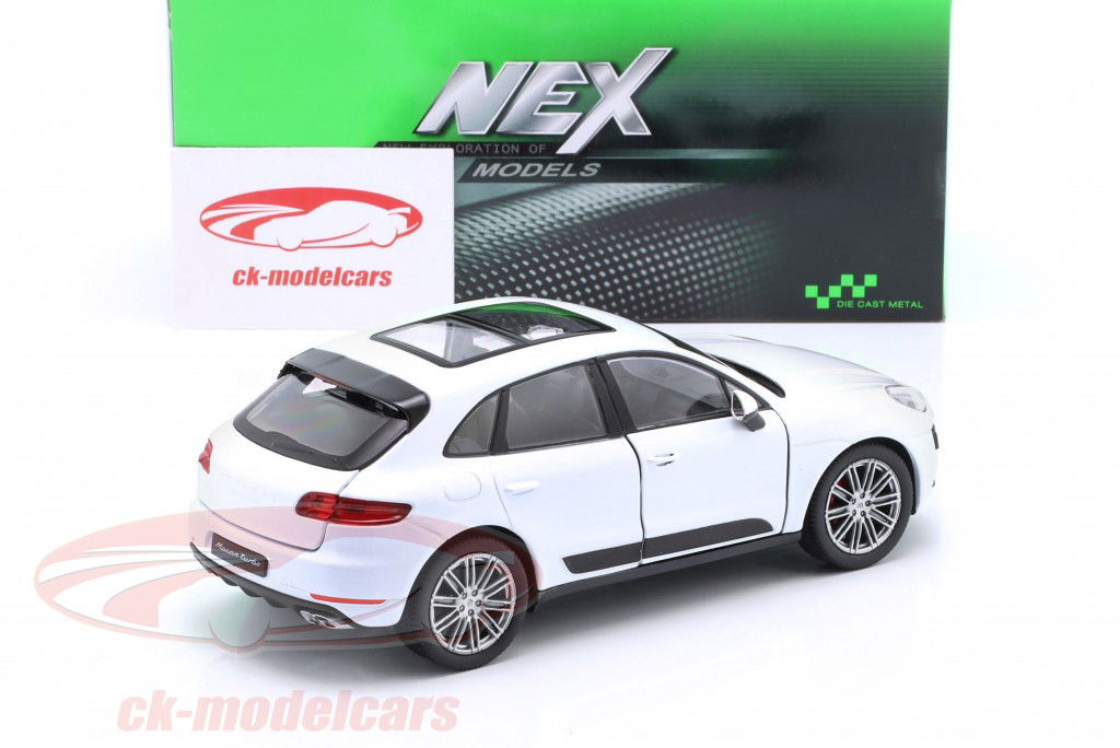 保时捷 马坎 涡轮增压 2014年 白色1:24威利 Welly