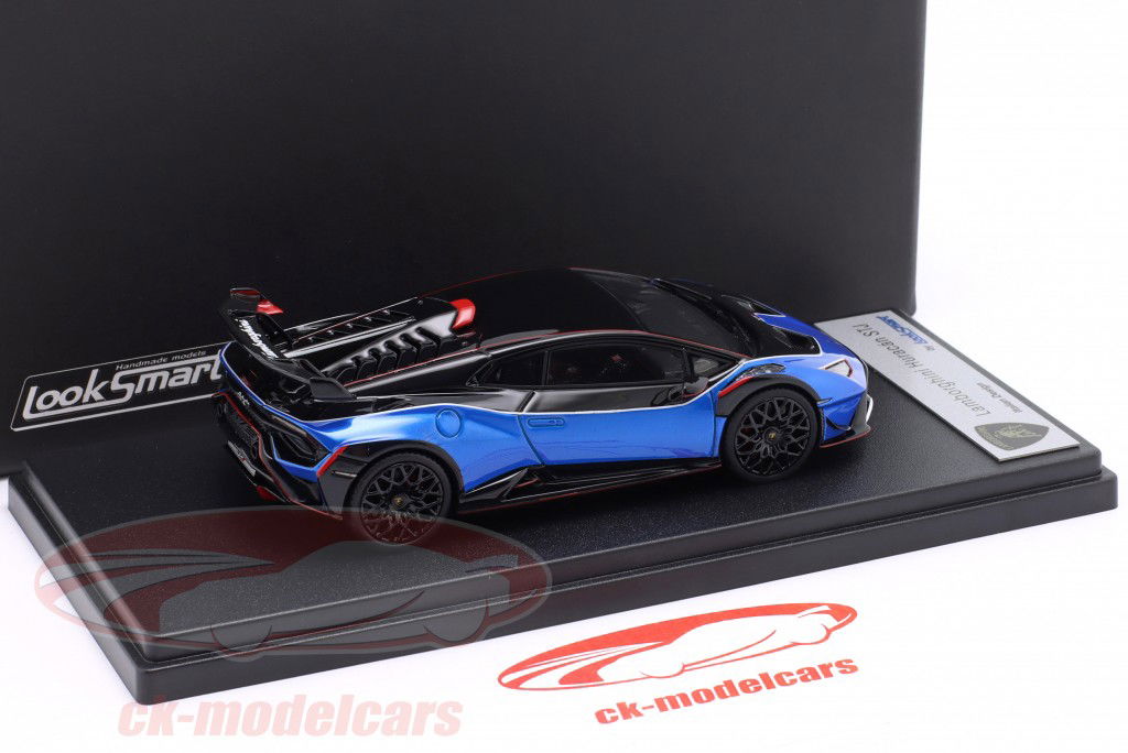 Lamborghini Huracan STJ year 2024 blue metallic / black 1:43 LookSmart