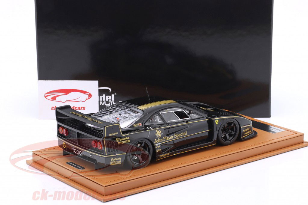 Ferrari F40 LM John Player Special Année de construction 1996 noir / or 1:18 Tecnomodel