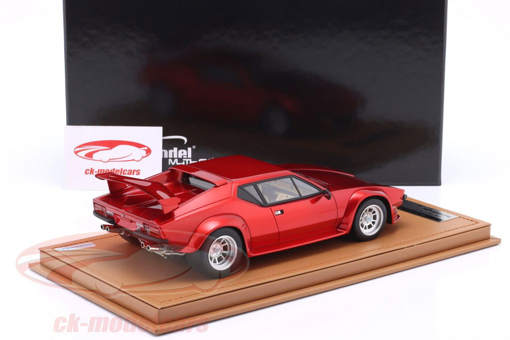 De Tomaso Pantera GT5 Bouwjaar 1982 rood metalen 1:18 Tecnomodel