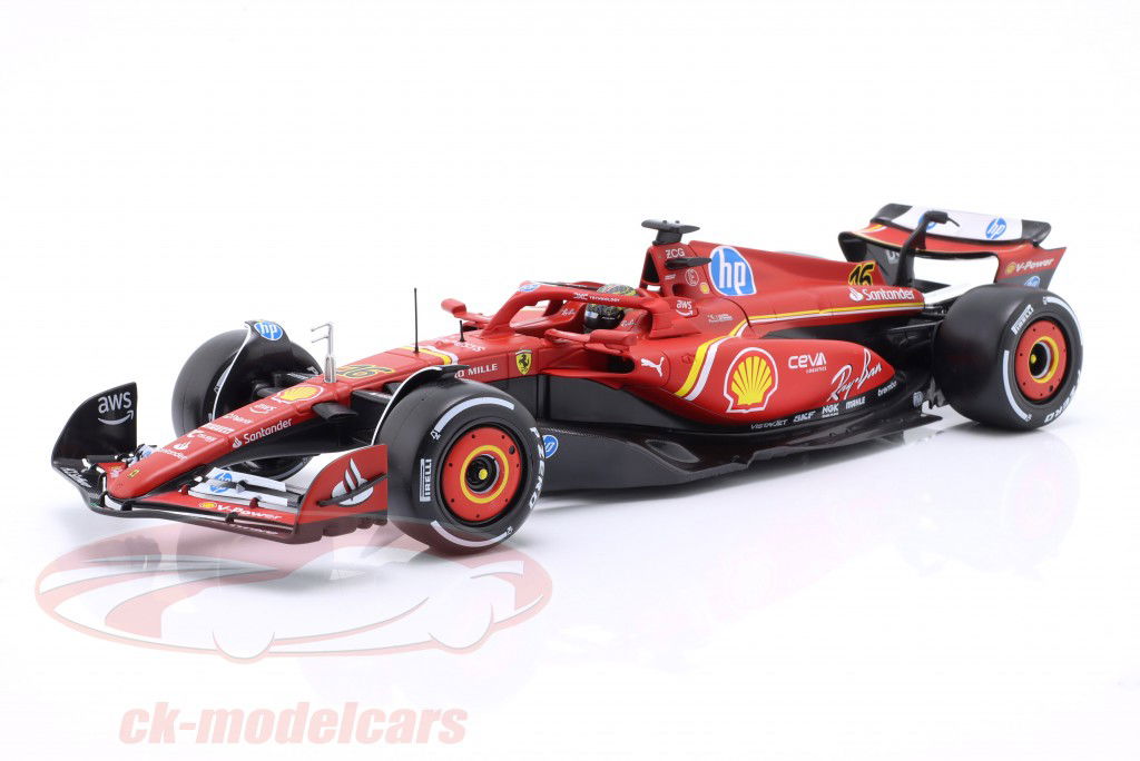 Charles Leclerc Ferrari SF-24 #16 Winner Italian GP Formula 1 2024 1:18 Bburago