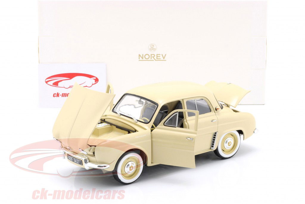Renault Dauphine Byggeår 1958 beige 1:18 Norev