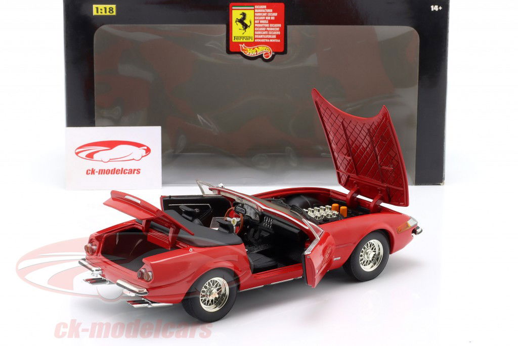 Ferrari 365 GTS/4 Ano de construção 1968 vermelho 1:18 HotWheels