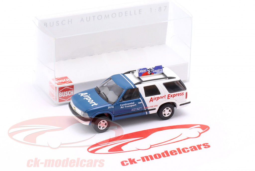 veicolo di emergenza Airport Express Chicago 2016 blu scuro / bianco 1:87 Busch