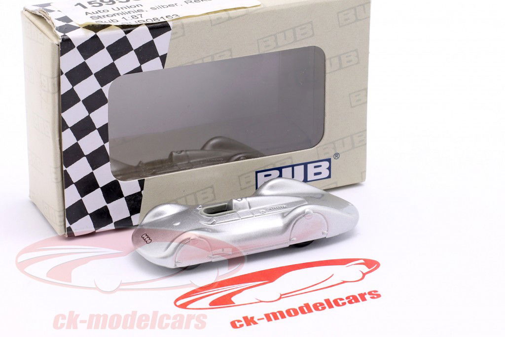 Auto Union Streamlined cars silver 1:87 Bubmobile