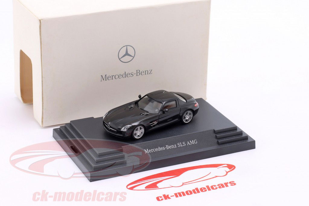 Mercedes-Benz SLS AMG obsidienne noir métallique 1:87 Herpa