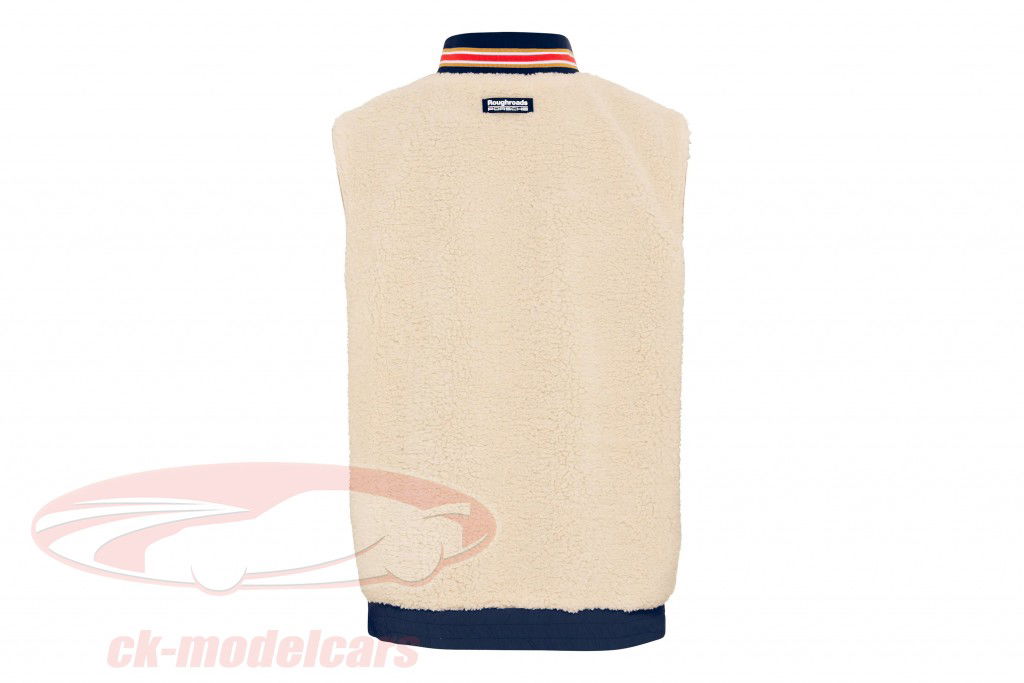 Porsche Teddyweste 953 Roughroads Collection beige / blau