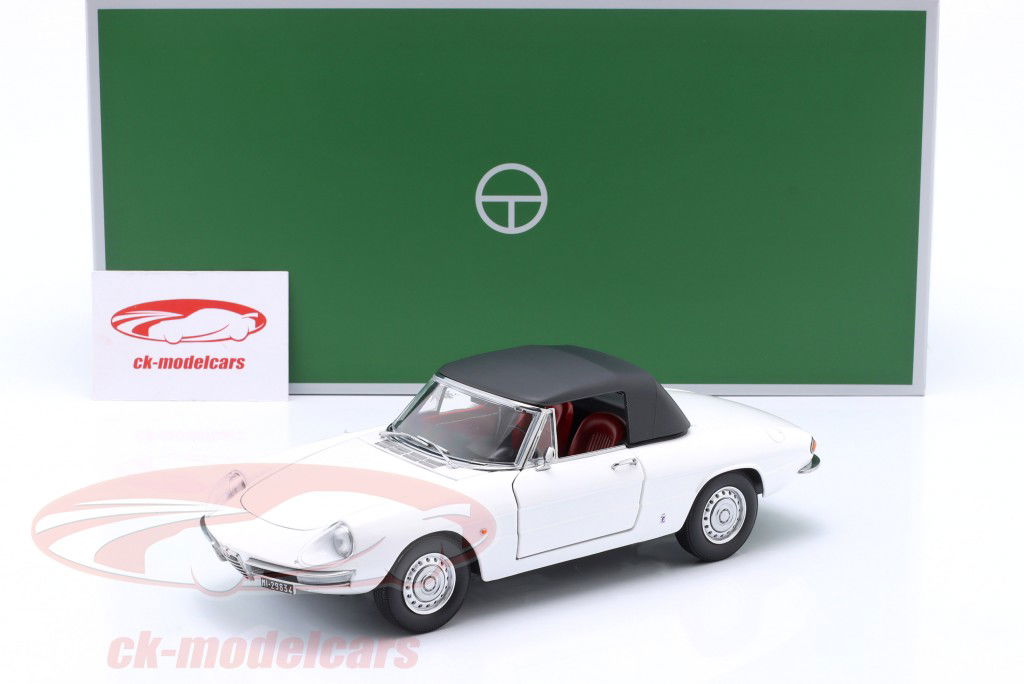 Alfa Romeo 1600 Duetto Spider Год постройки 1966 фарина белая 1:18 TOURING