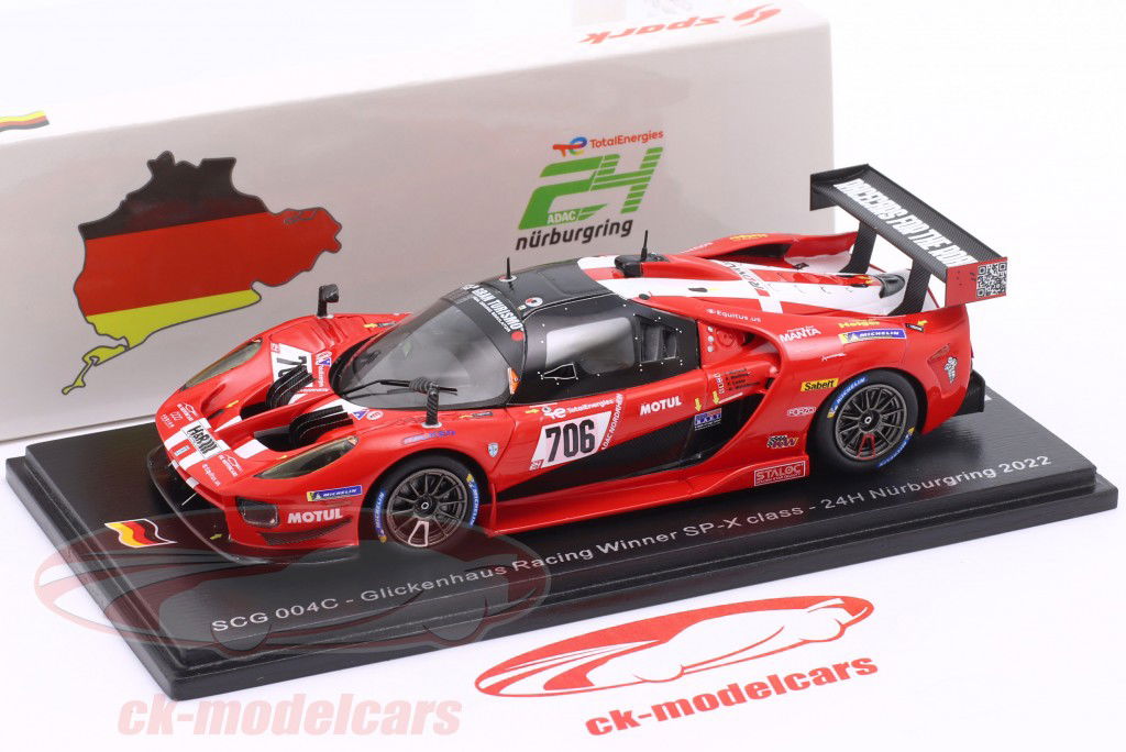 ミニカー Spark SCG 007C 1/43 Nurburgring 2020 Spark 1:43 Glickenhaus 007 LMH #708 Pole Position 6h Monza
