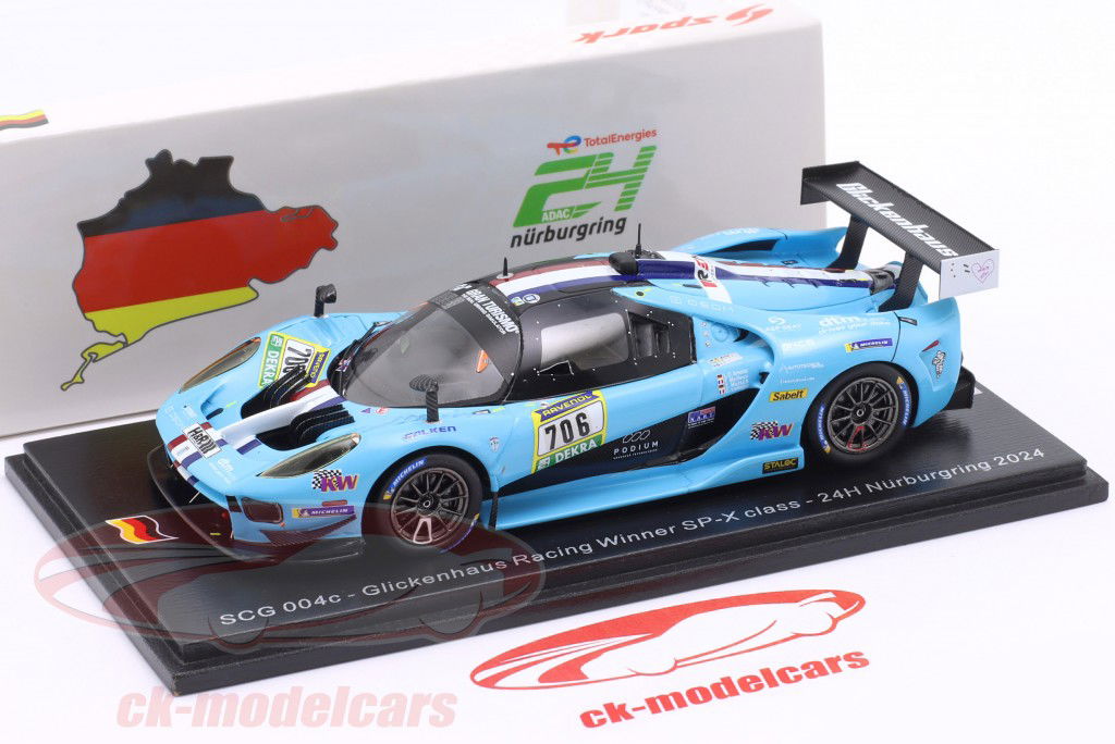 Glickenhaus SCG 004c #706 gagnant SPX 24h Nürburgring 2024 1:43 Spark