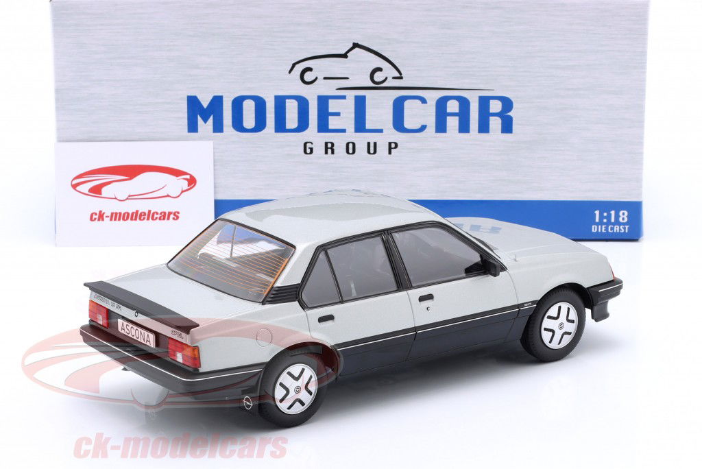 Opel Ascona C Année de construction 1981 argent 1:18 ModelCar Group