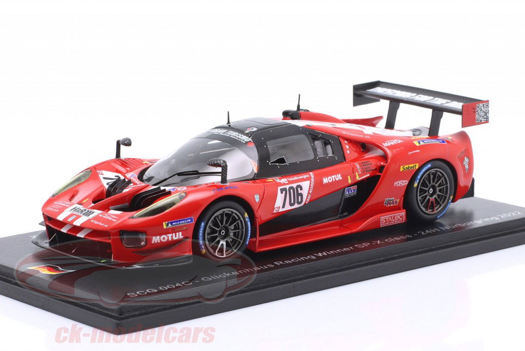 Glickenhaus SCG 004c #706 vincitore SPX 12° 24h Nürburgring 2022 Glickenhaus Racing 1:43 Spark