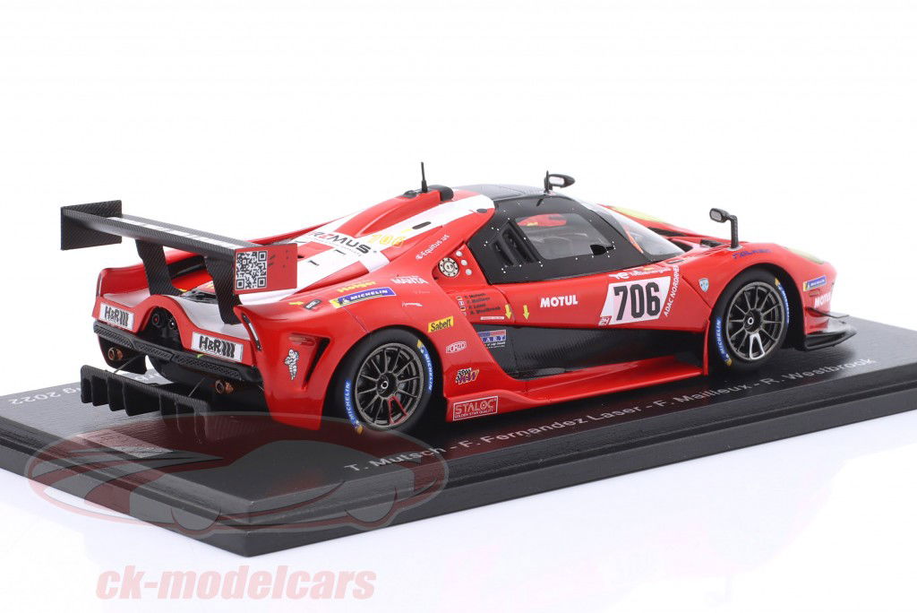 Glickenhaus SCG 004c #706 vinder SPX 12. 24h Nürburgring 2022 Glickenhaus Racing 1:43 Spark