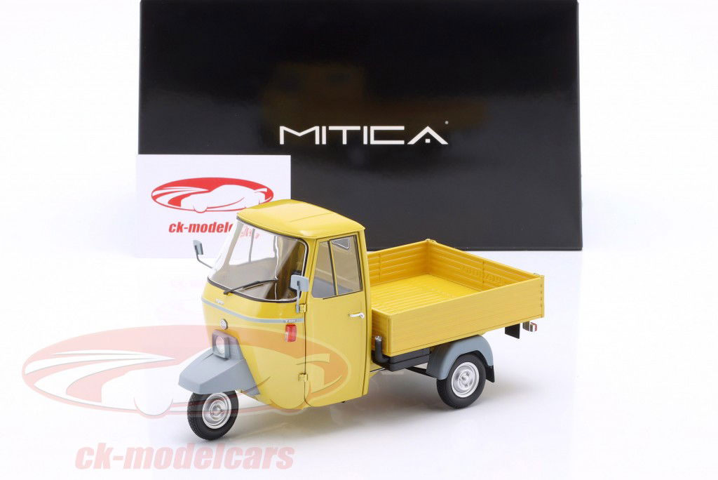 Piaggio Ape P501 year 1979 yellow 1:18 Mitica