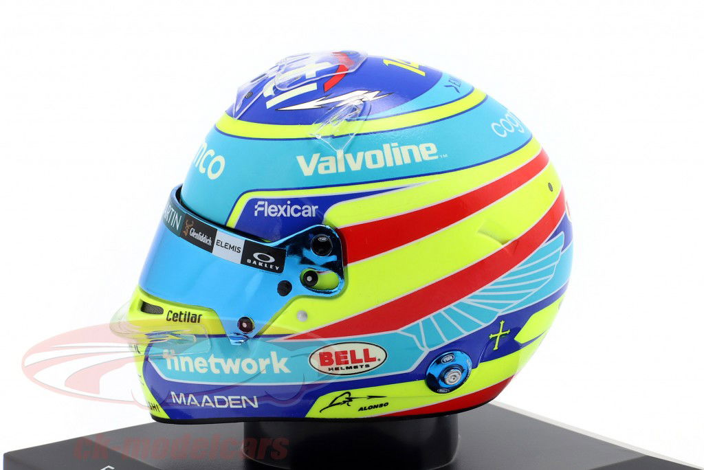Fernando Alonso #14 Aston Martin Aramco F1 Team formule 1 2025 casque 1:5 Spark