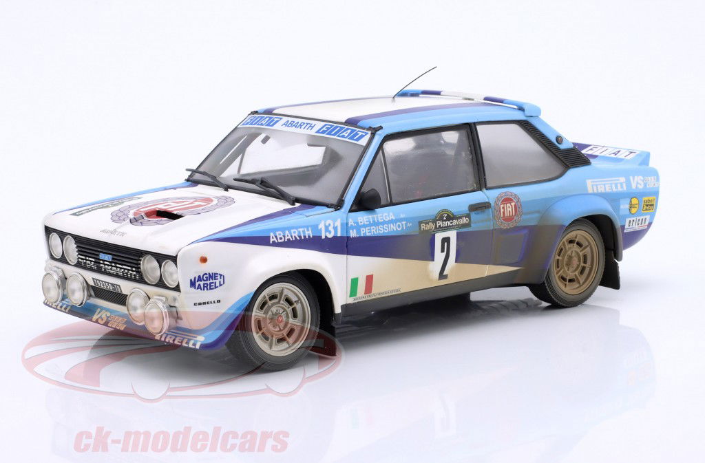 Fiat 131 Abarth Dirty Version #2 Winner Rallye Piancavallo 1981 Bettega, Perissinot 1:18 Kyosho