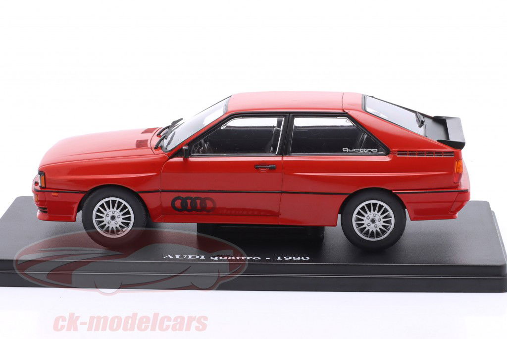 Audi Quattro Byggeår 1980 rød 1:24 Ixo