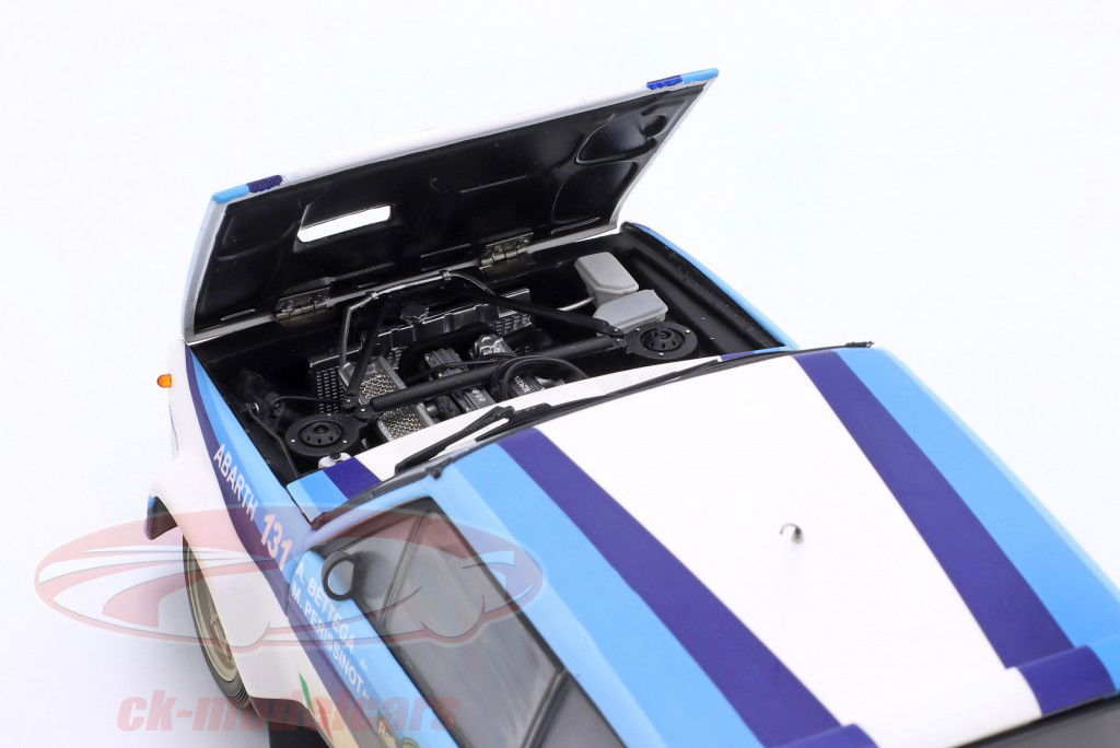 Fiat 131 Abarth Dirty Version #2 gagnant Rallye Piancavallo 1981 Bettega, Perissinot 1:18 Kyosho