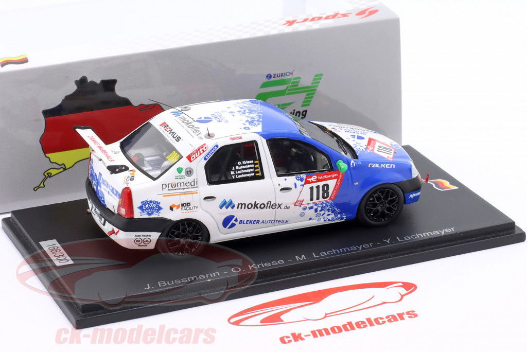 Dacia Logan #118 24h Nürburgring 2022 Team SwiftWing 1:43 Spark