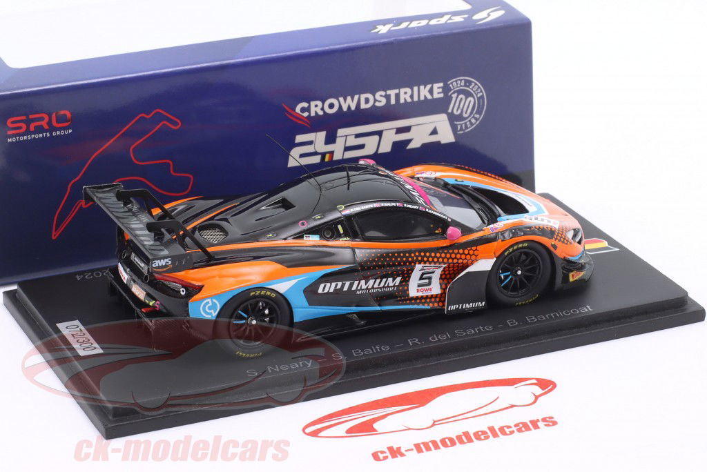 McLaren 720S GT3 Evo #5 24h Spa 2024 Optimum Motorsport 1:43 Spark