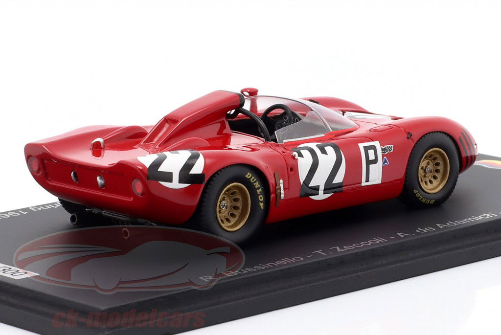 Alfa Romeo T33 #22 5ème 1000km Nürburgring 1967 Autodelta SpA 1:43 Spark