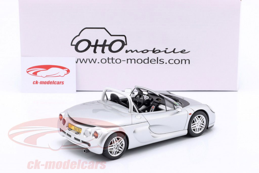 OTTO 1/18 ルノー スパイダー 1999 (シルバー) 1/18 OTTO 1999 Renault Spider (Titanium Silver) Car Model