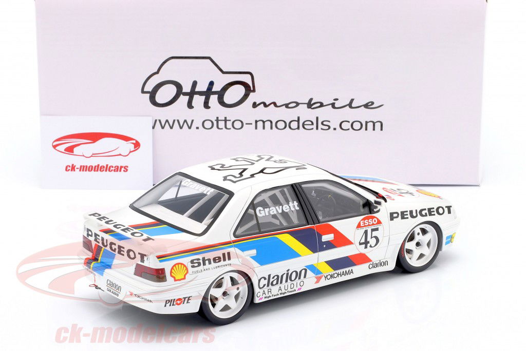 Peugeot 405 Mi16 #45 BTCC 1992 Robb Gravett 1:18 OttOmobile