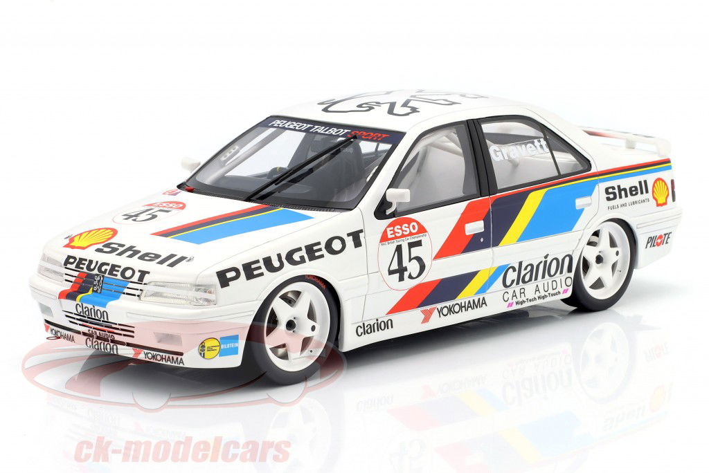 Peugeot 405 Mi16 #45 BTCC 1992 Robb Gravett 1:18 OttOmobile