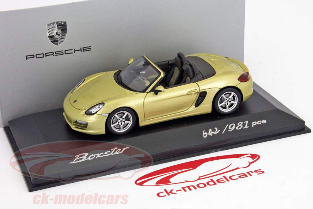 Porsche Boxster oro metálico una y cuarenta y tres Spark