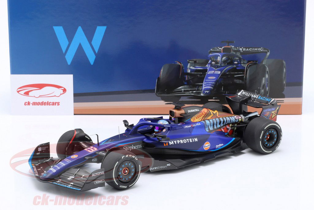 Alex Albon Williams FW45 #23 Las Vegas GP fórmula 1 2023 1:18 Minichamps