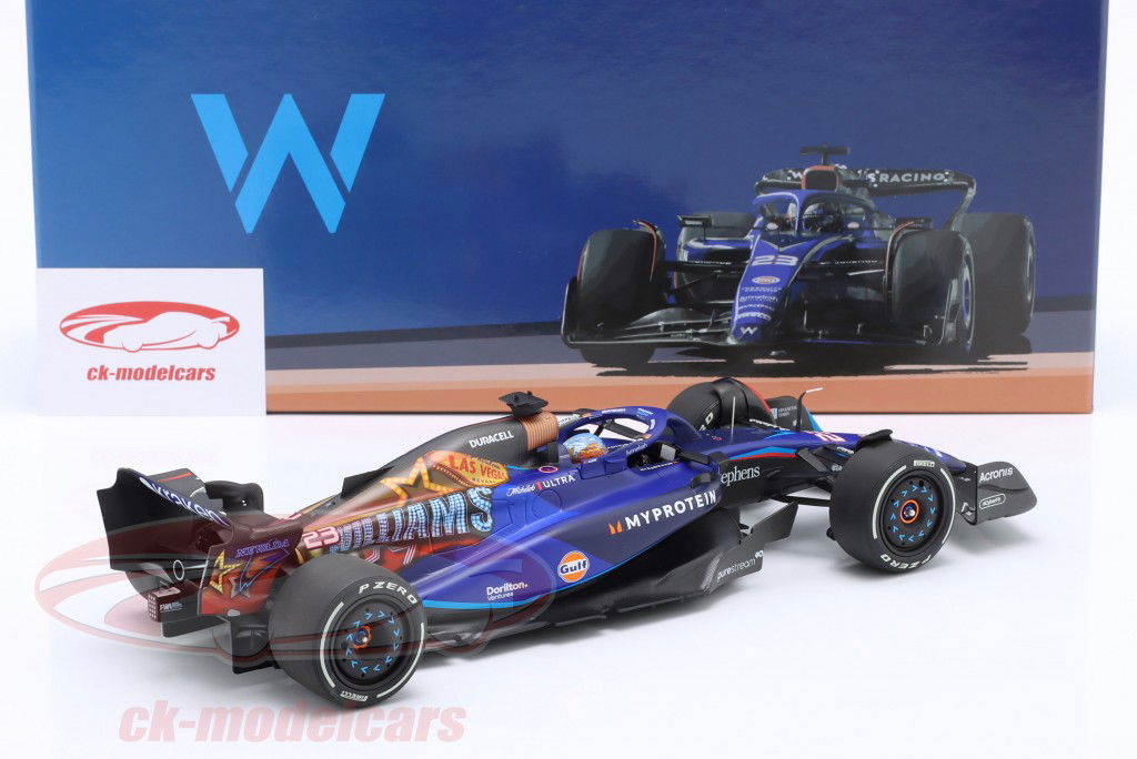 Alex Albon Williams FW45 #23 Las Vegas GP fórmula 1 2023 1:18 Minichamps