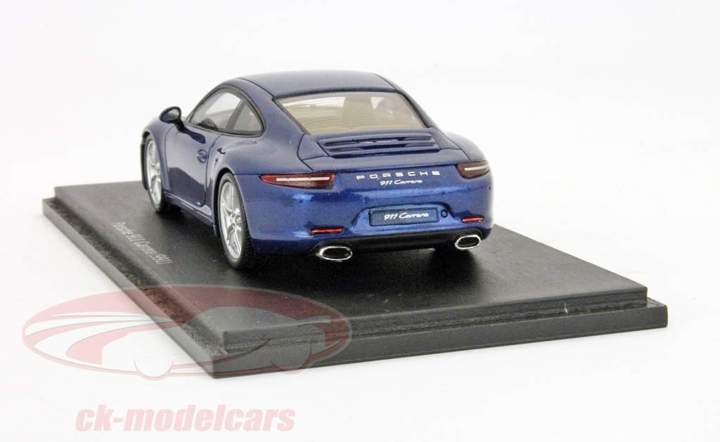 ポルシェ911カレラ（991）アクアブルーメタリック1：43スパークポルシェ博物館版