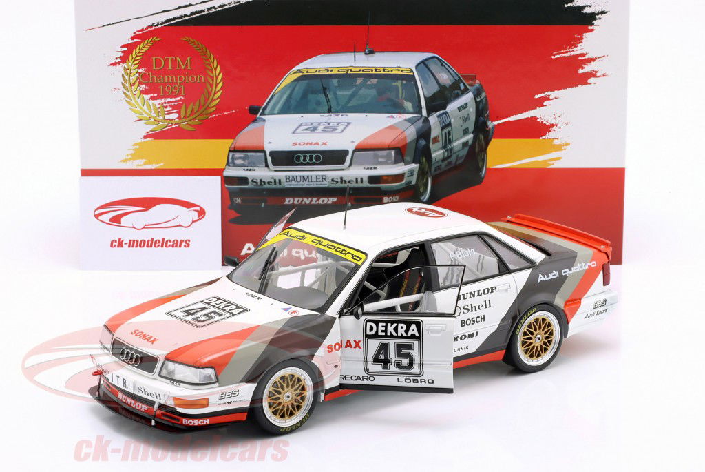 Audi V8 Quattro #45 Campione DTM 1991 Frank Biela 1:18 WERK83