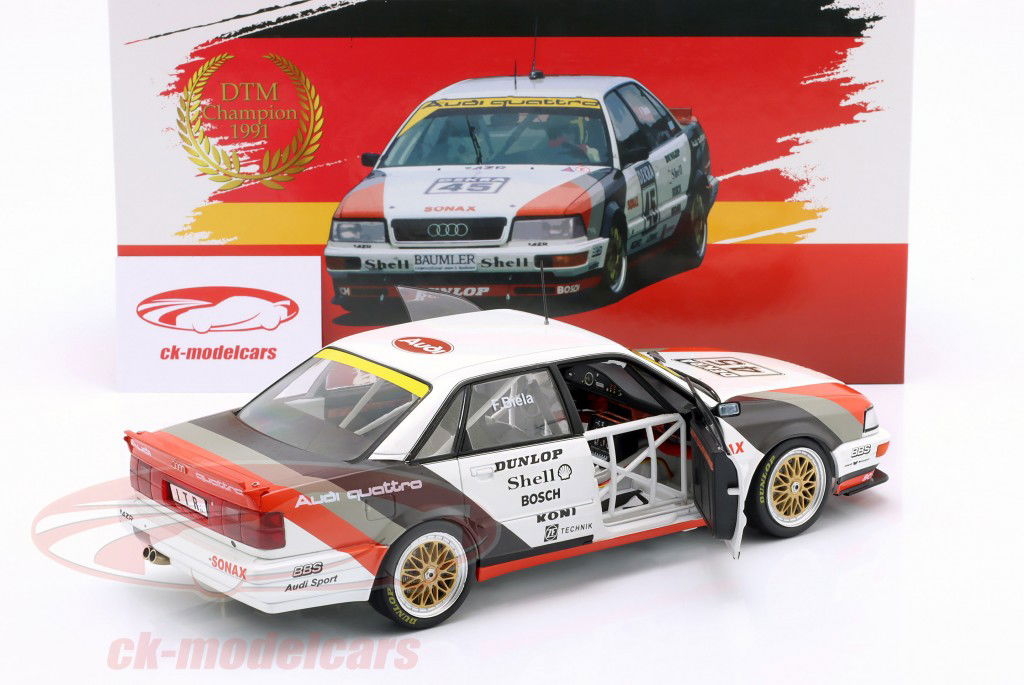 Audi V8 Quattro #45 Campione DTM 1991 Frank Biela 1:18 WERK83