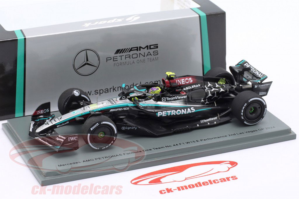 Spark Mercedes F1 2022年モデル 1/43 Spark 1:43 Lewis Hamilton Mercedes-AMG F1 W15 #44 2nd Las