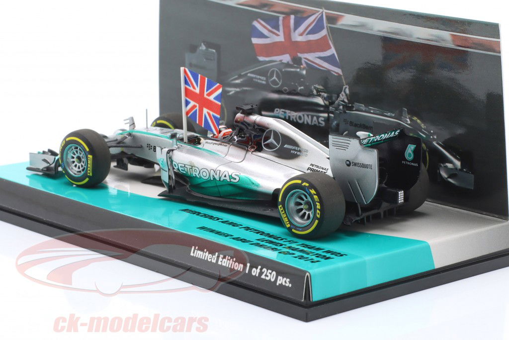 L. Hamilton Mercedes F1 W05 #44 优胜者 Abu Dhabi GP 公式 1 世界冠军 2014 1:43 Minichamps