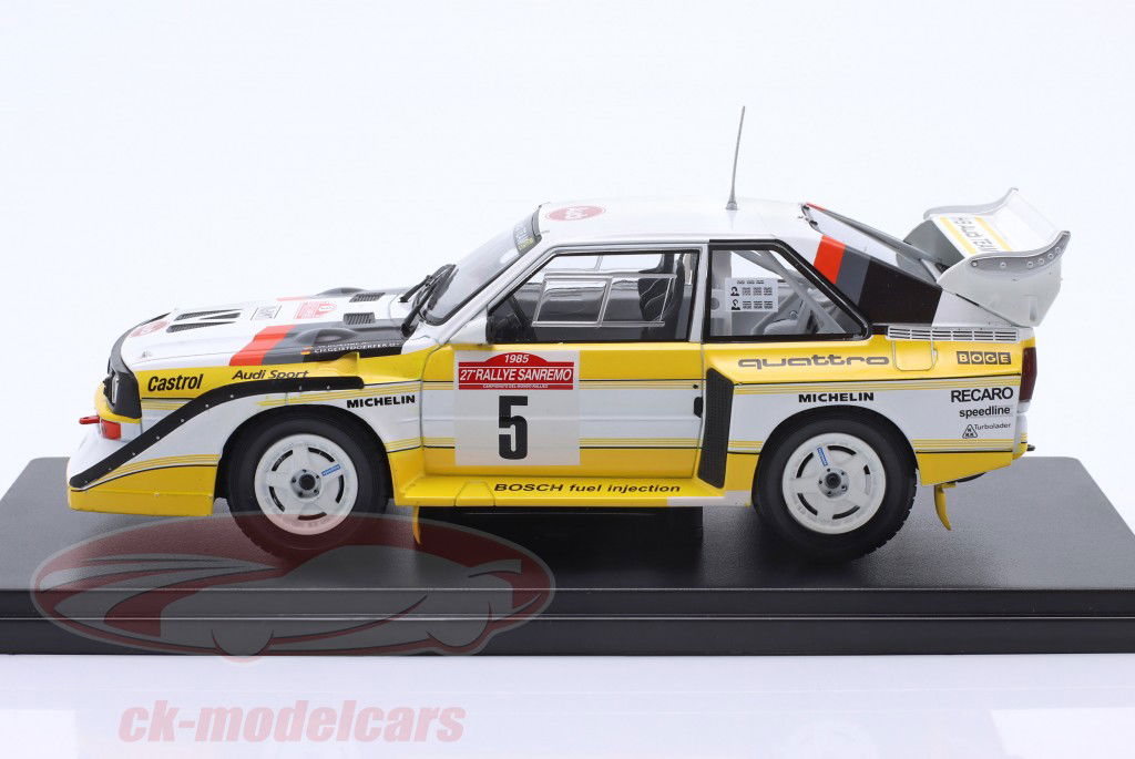 Audi S1 Quattro #5 Sieger Rallye SanRemo 1985 Röhrl, Geistdörfer 1:24 Altaya