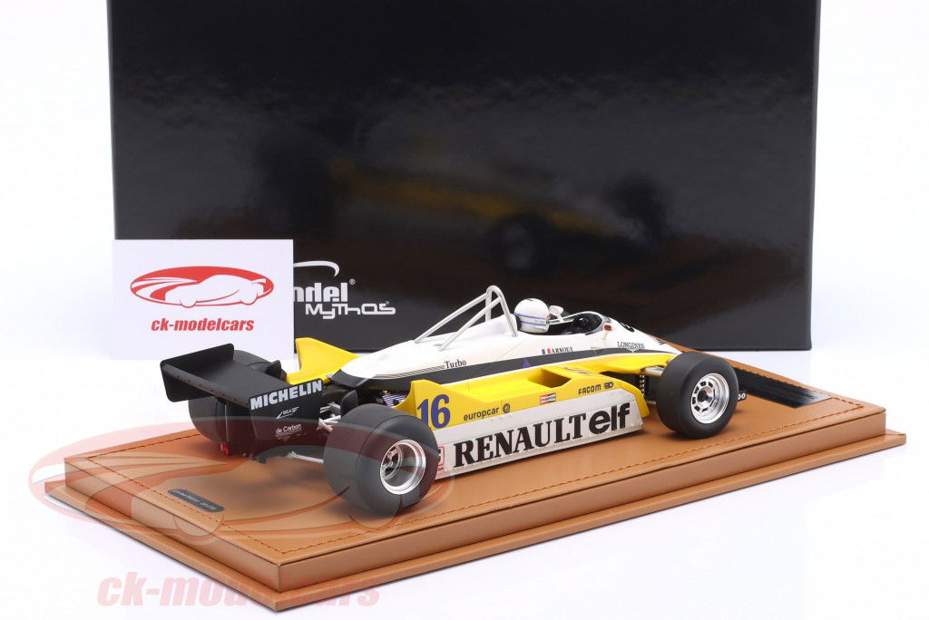 René Arnoux Renault RE30B #16 gagnant Italie GP formule 1 1982 1:18 Tecnomodel